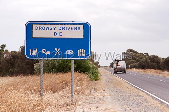 IMG_6831-Edit.jpg - slightly scuffed warning road sign, don't dirve if sleepy