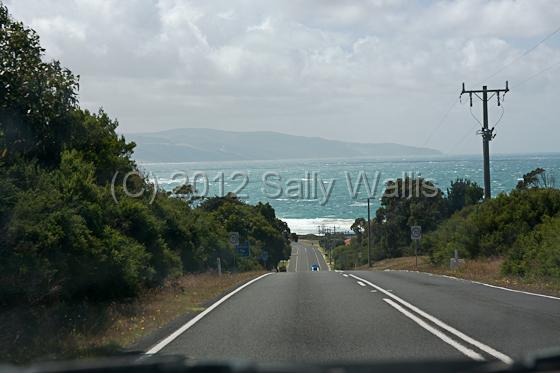 IMG_6920-Edit.jpg - Driving a straight hilly road towards the ocean